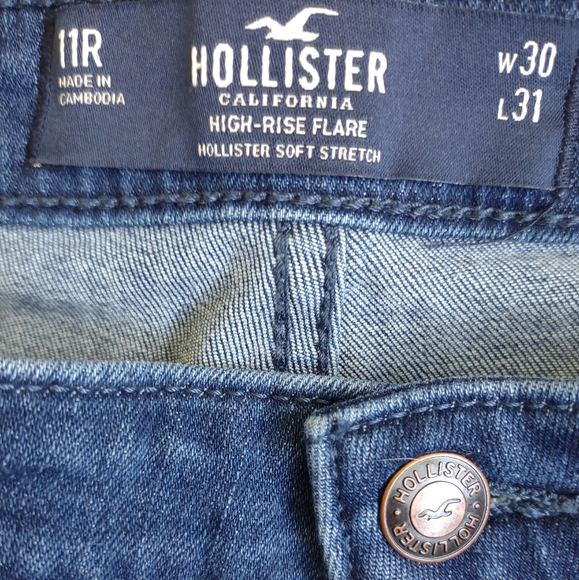 Hollister High Rise Flare W30 L31 11R - Picture 3 of 4